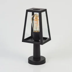 Borne Lumineuse Juanico Noir, 1 Lumiere