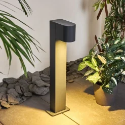 Borne Lumineuse Kingstown Anthracite, 1 Lumiere