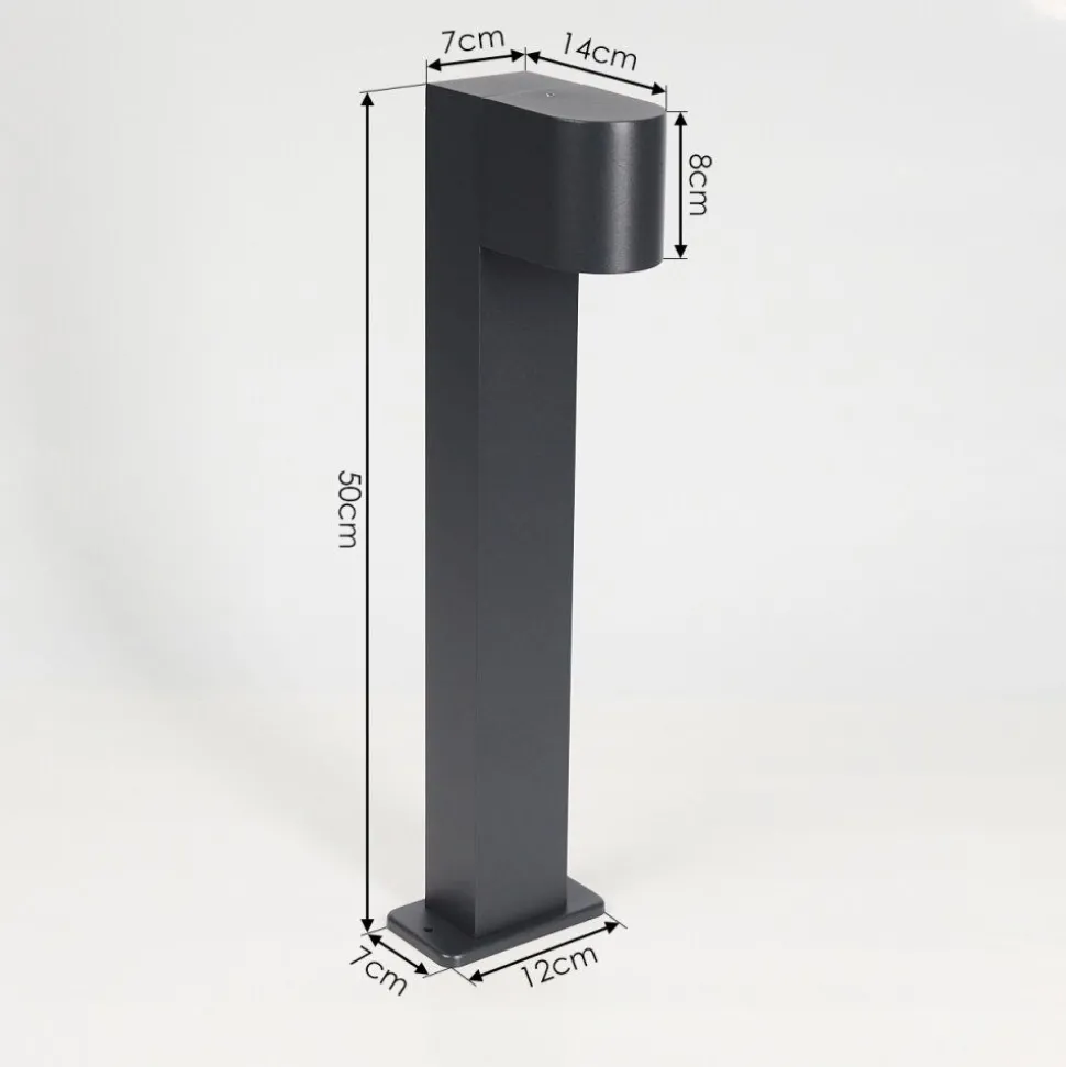 Borne Lumineuse Kingstown Anthracite, 1 Lumiere