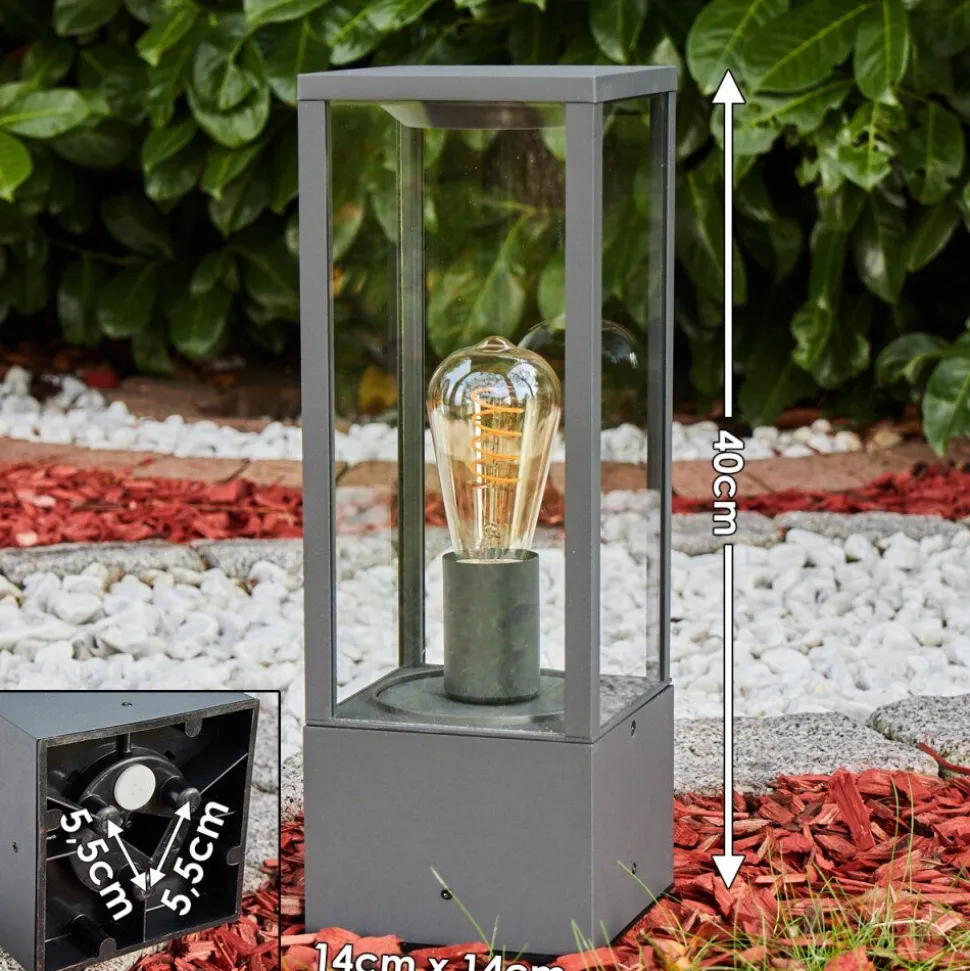 Borne Lumineuse Kiwalik Anthracite, 1 Lumiere