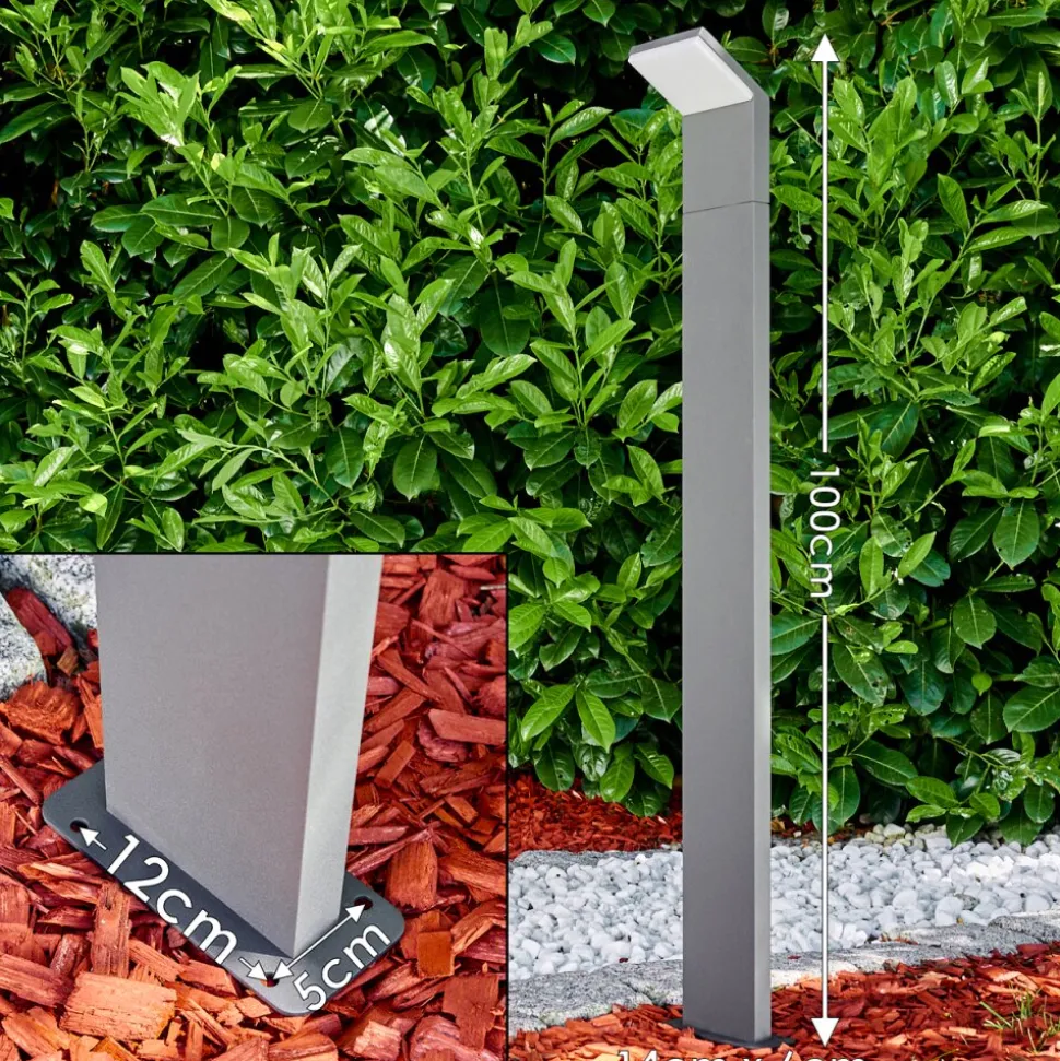 Borne Lumineuse Korup Led Aluminium, 1 Lumiere