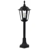 Borne Lumineuse Ks Verlichting Ancona Noir, 1 Lumiere