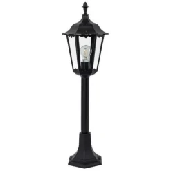 Borne Lumineuse Ks Verlichting Ancona Noir, 1 Lumiere