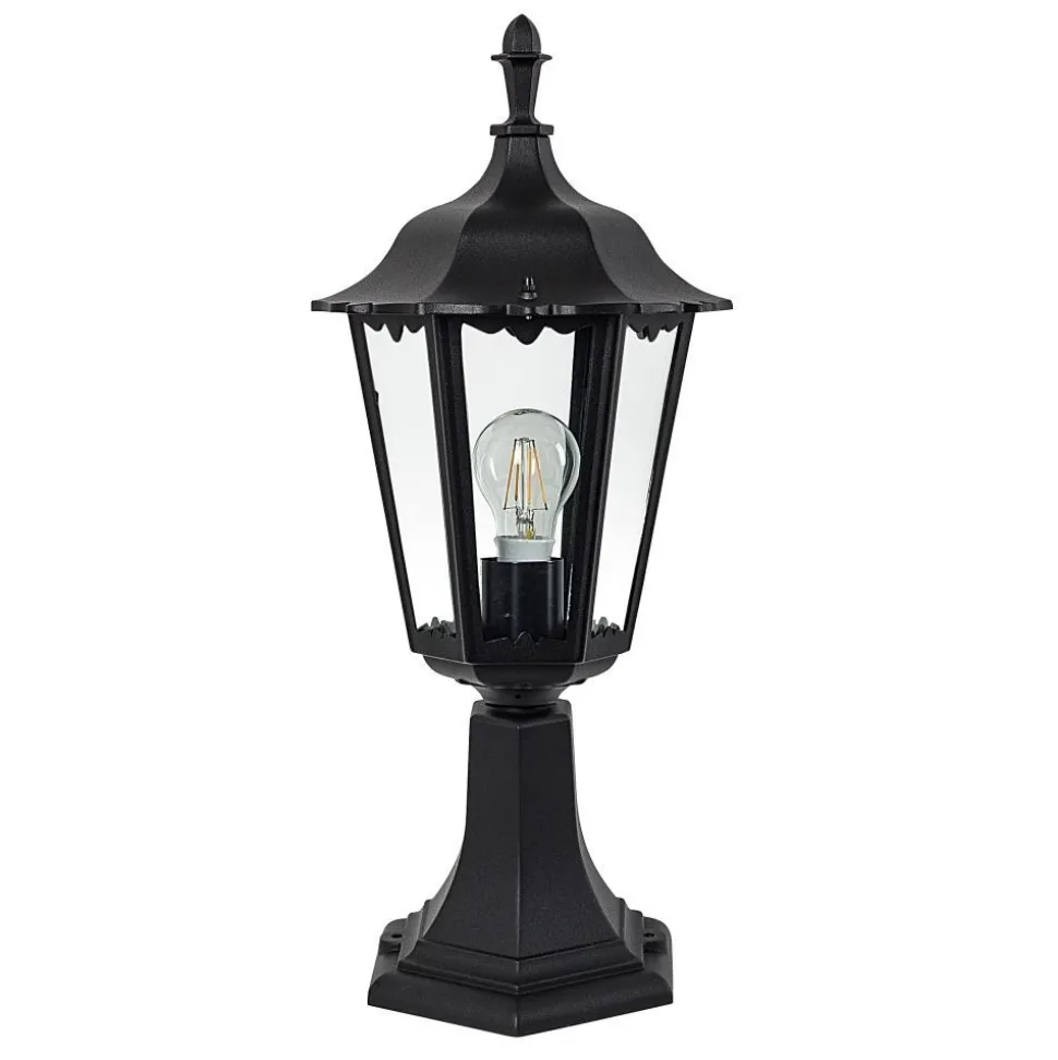 Borne Lumineuse Ks Verlichting Ancona Noir, 1 Lumiere