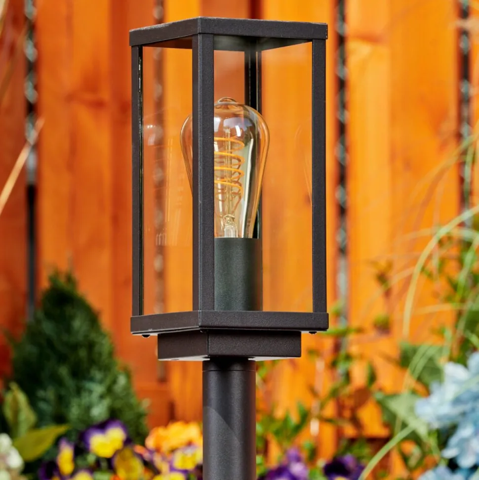 Borne Lumineuse Lapa Noir, 1 Lumiere