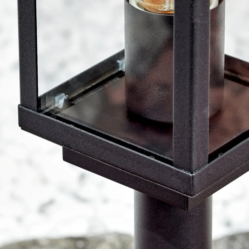Borne Lumineuse Lapa Noir, 1 Lumiere