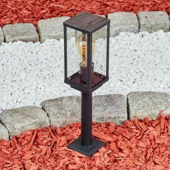 Borne Lumineuse Lapa Noir, 1 Lumiere