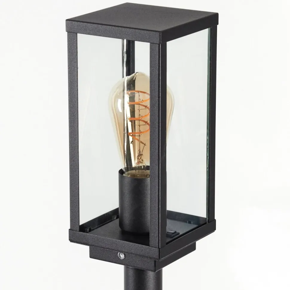 Borne Lumineuse Lapa Noir, 1 Lumiere