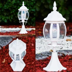 Borne Lumineuse Lentua Blanc, 1 Lumiere