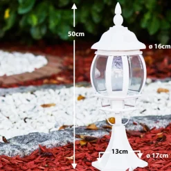 Borne Lumineuse Lentua Blanc, 1 Lumiere