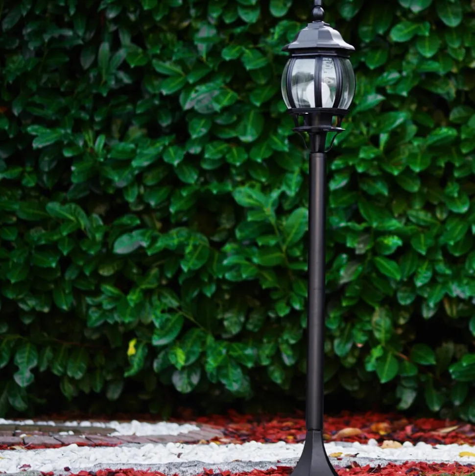 Borne Lumineuse Lentua Noir, 1 Lumiere