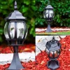 Borne Lumineuse Lentua Noir, 1 Lumiere