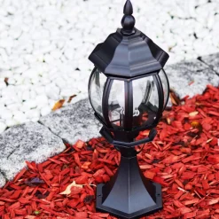 Borne Lumineuse Lentua Noir, 1 Lumiere