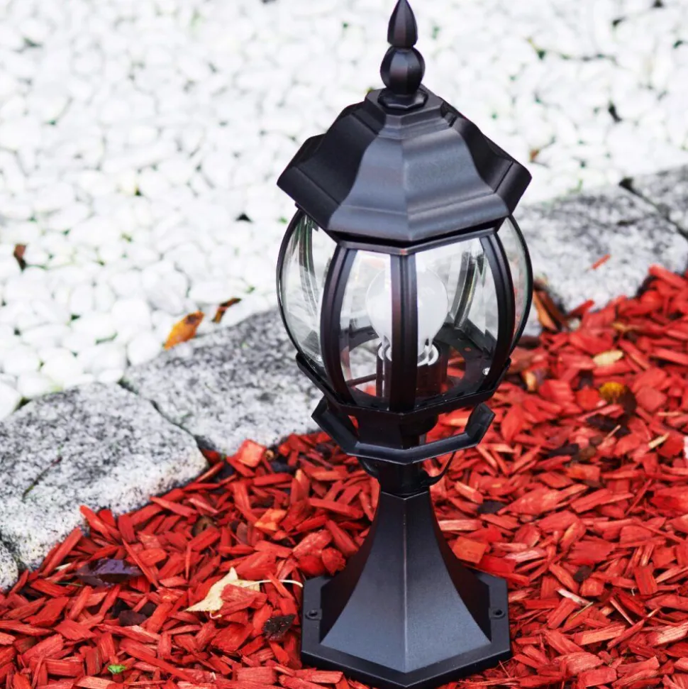 Borne Lumineuse Lentua Noir, 1 Lumiere