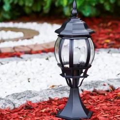Borne Lumineuse Lentua Noir, 1 Lumiere