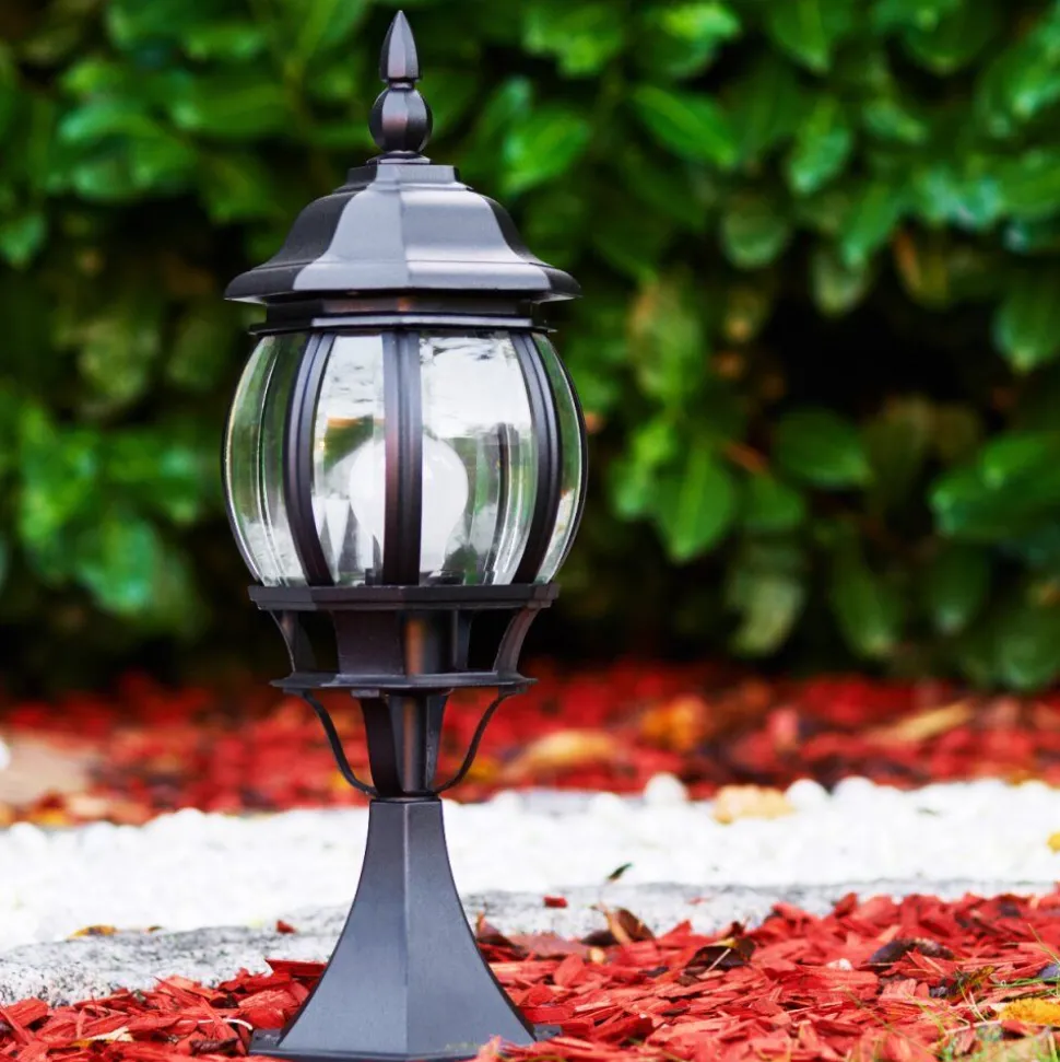 Borne Lumineuse Lentua Noir, 1 Lumiere