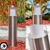 Borne Lumineuse Leon Led Nickel Mat, 1 Lumiere