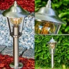 Borne Lumineuse Lerskov Acier Inoxydable, 1 Lumiere