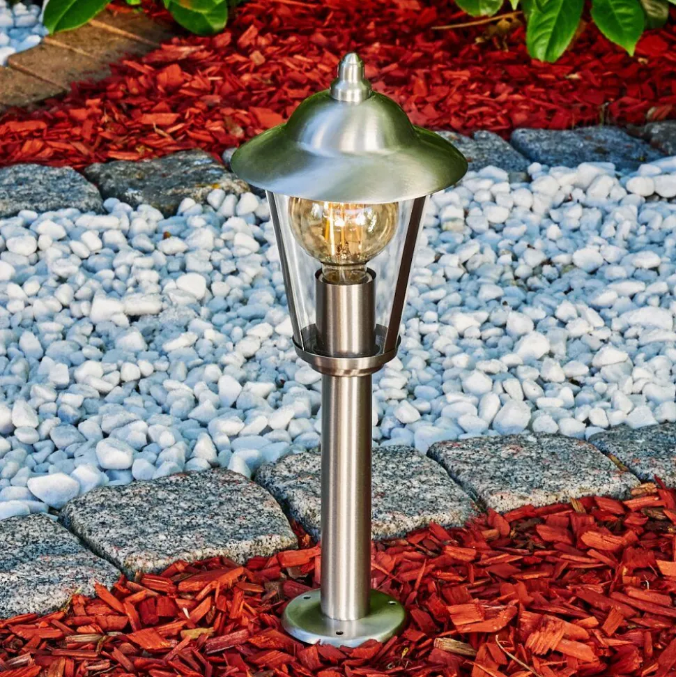 Borne Lumineuse Lerskov Acier Inoxydable, 1 Lumiere