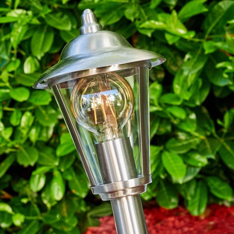 Borne Lumineuse Lerskov Acier Inoxydable, 1 Lumiere