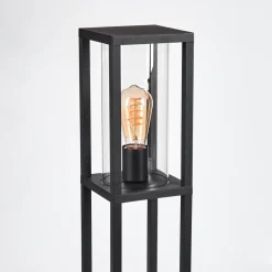 Borne Lumineuse Lesotho Noir, 1 Lumiere