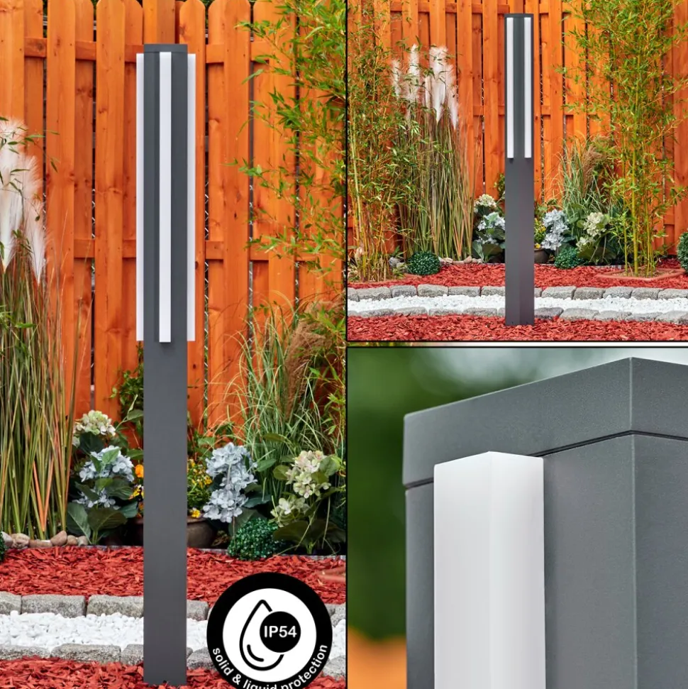Borne Lumineuse Lisalara Led Anthracite, 1 Lumiere