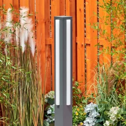Borne Lumineuse Lisalara Led Anthracite, 1 Lumiere