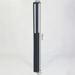 Borne Lumineuse Lisalara Led Anthracite, 1 Lumiere