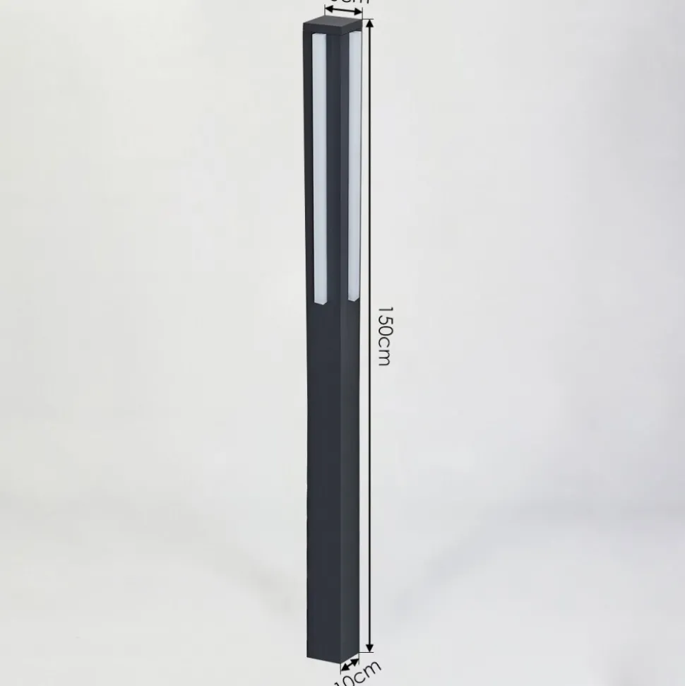 Borne Lumineuse Lisalara Led Anthracite, 1 Lumiere