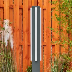 Borne Lumineuse Lisalara Led Anthracite, 1 Lumiere