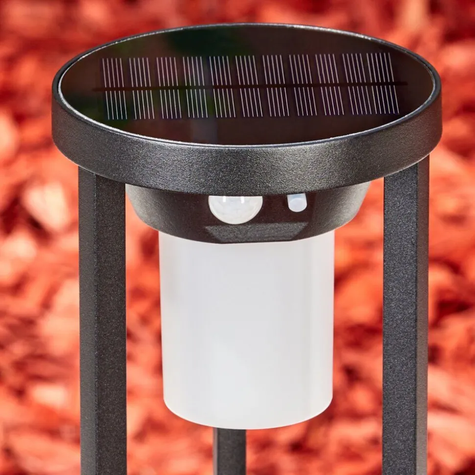 Borne Lumineuse Lokpano Led Noir, Blanc, 1 Lumiere, Detecteur De Mouvement