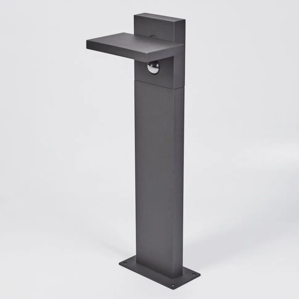 Borne Lumineuse Lyckan Led Anthracite, 1 Lumiere, Detecteur De Mouvement