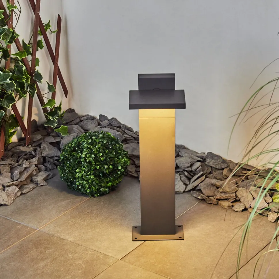 Borne Lumineuse Lyckan Led Anthracite, 1 Lumiere