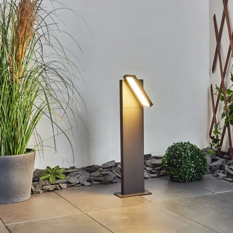 Borne Lumineuse Lyckan Led Anthracite, 1 Lumiere