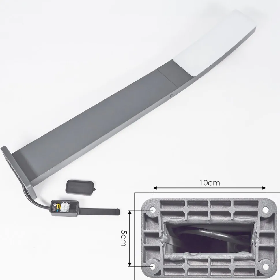 Borne Lumineuse Maseru Led Anthracite, 1 Lumiere