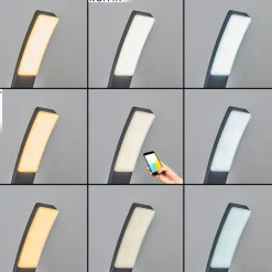 Borne Lumineuse Maseru Led Anthracite, 1 Lumiere