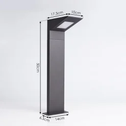 Borne Lumineuse Matlava Led Anthracite, 1 Lumiere
