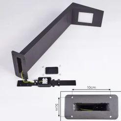 Borne Lumineuse Matlava Led Anthracite, 1 Lumiere