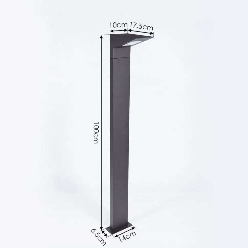 Borne Lumineuse Matlava Led Anthracite, 1 Lumiere
