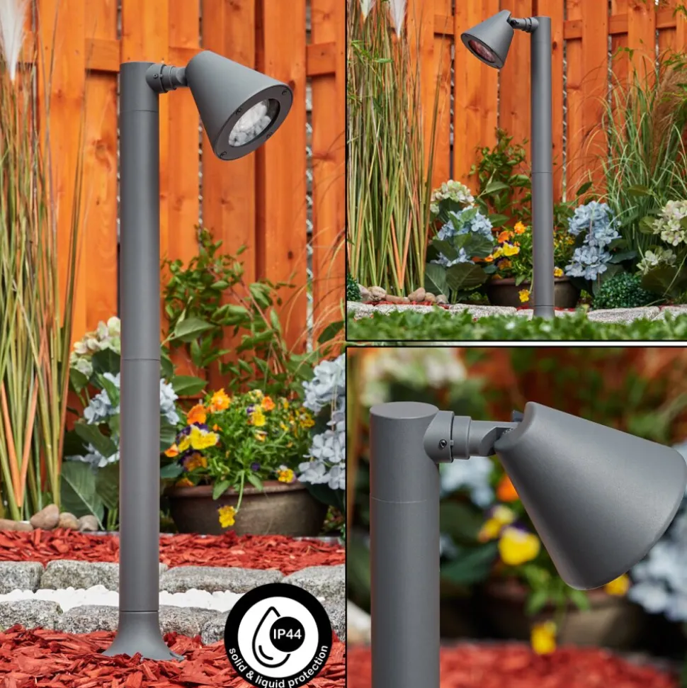 Borne Lumineuse Milond Anthracite, 1 Lumiere