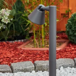 Borne Lumineuse Milond Anthracite, 1 Lumiere