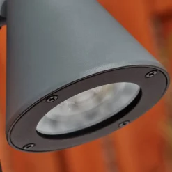 Borne Lumineuse Milond Anthracite, 1 Lumiere