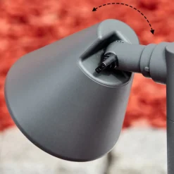 Borne Lumineuse Milond Anthracite, 1 Lumiere