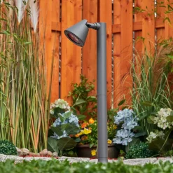 Borne Lumineuse Milond Anthracite, 1 Lumiere