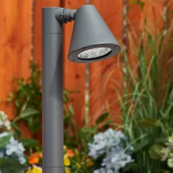 Borne Lumineuse Milond Anthracite, 1 Lumiere