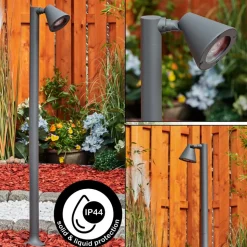 Borne Lumineuse Milond Anthracite, 1 Lumiere