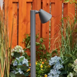 Borne Lumineuse Milond Anthracite, 1 Lumiere