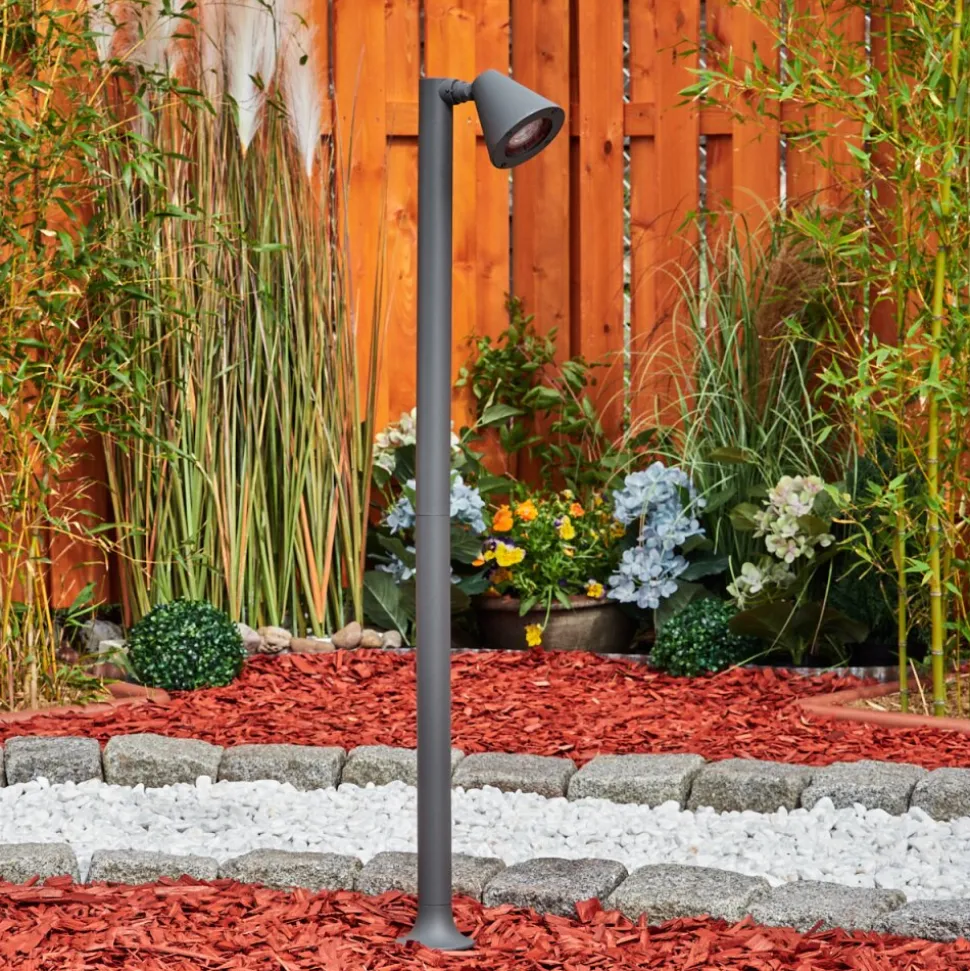 Borne Lumineuse Milond Anthracite, 1 Lumiere