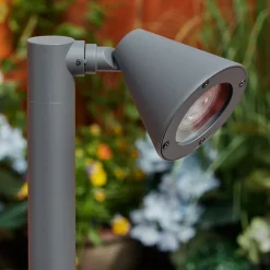 Borne Lumineuse Milond Anthracite, 1 Lumiere
