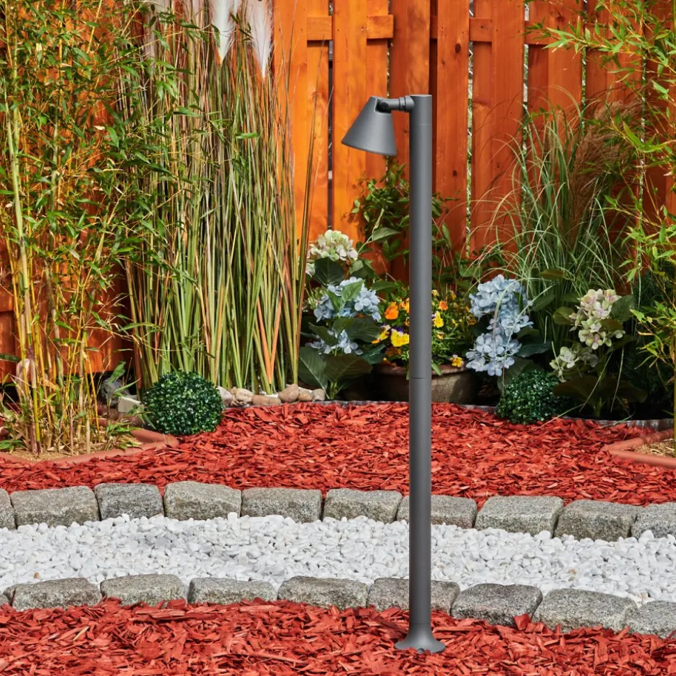 Borne Lumineuse Milond Anthracite, 1 Lumiere